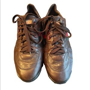 Gucci Leather Trainers Men size 10.5 Excellent condition